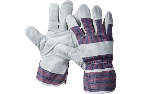 Рабочие перчатки STAYER р. XL комбинированные кожаные из спилка 1130-XL
