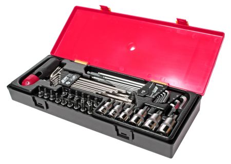 Набор инструментов TORX,HEX (ключи,головки с насадками) 40 предметов в кейсе JTCJTC