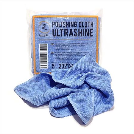 ROXELPRO Ultrashine Полировальная салфетка многоразовая из микроволокна синяя, 32х36 см