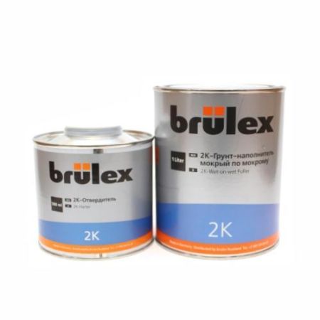 Brulex "мокрый по мокрому" грунт-наполнитель 2K, комплект 1 л. + 0,5 л.