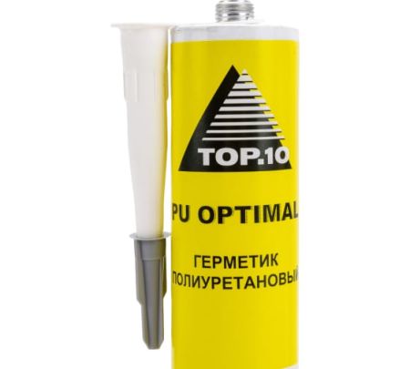 TOP.10 Герметик OPTIMAL полиуретановый, серый, 310 мл