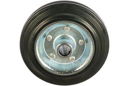 Поворотное колесо резина/металл игольчатый подшипник ЗУБР Профессионал d=160 мм г/п 145 кг 30936-160-S