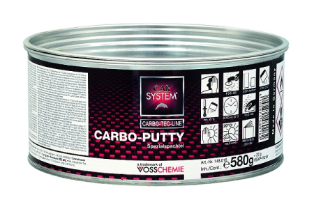 CARSYSTEM Полиэфирная шпатлевка Carbo, 0,6 кг