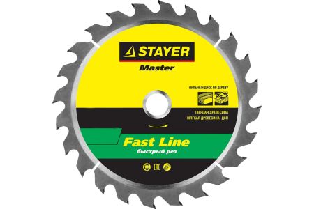 STAYER FAST 230 x 32/30мм 24Т, диск пильный по дереву, быстрый рез, 3680-230-32-24