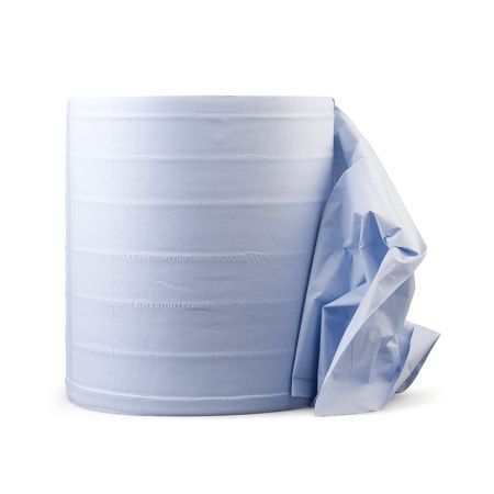 Салфетка бумажная RoxelPro MultiWipe 2-слойная, 330х350 мм, синяя, рулон 1000 шт