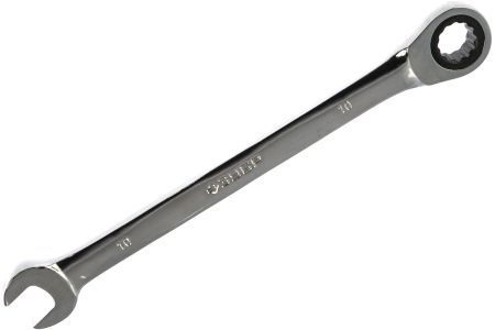 Шарнирный трещоточный гаечный ключ ЗУБР Профессионал 10 мм 27101-10
