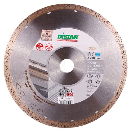 DISTAR Круг алмазный 1A1R 230x1,6x10x25,4 Hard ceramics Advanced