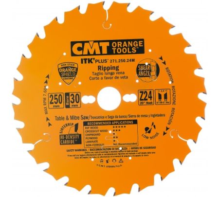 CMT Диск пильный по дереву (250х30х2,4/1,6 мм; Z24)
