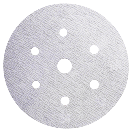 Шлифовальный круг на бумажной основе HANKO AC627 White 150 мм, 7 отверстий